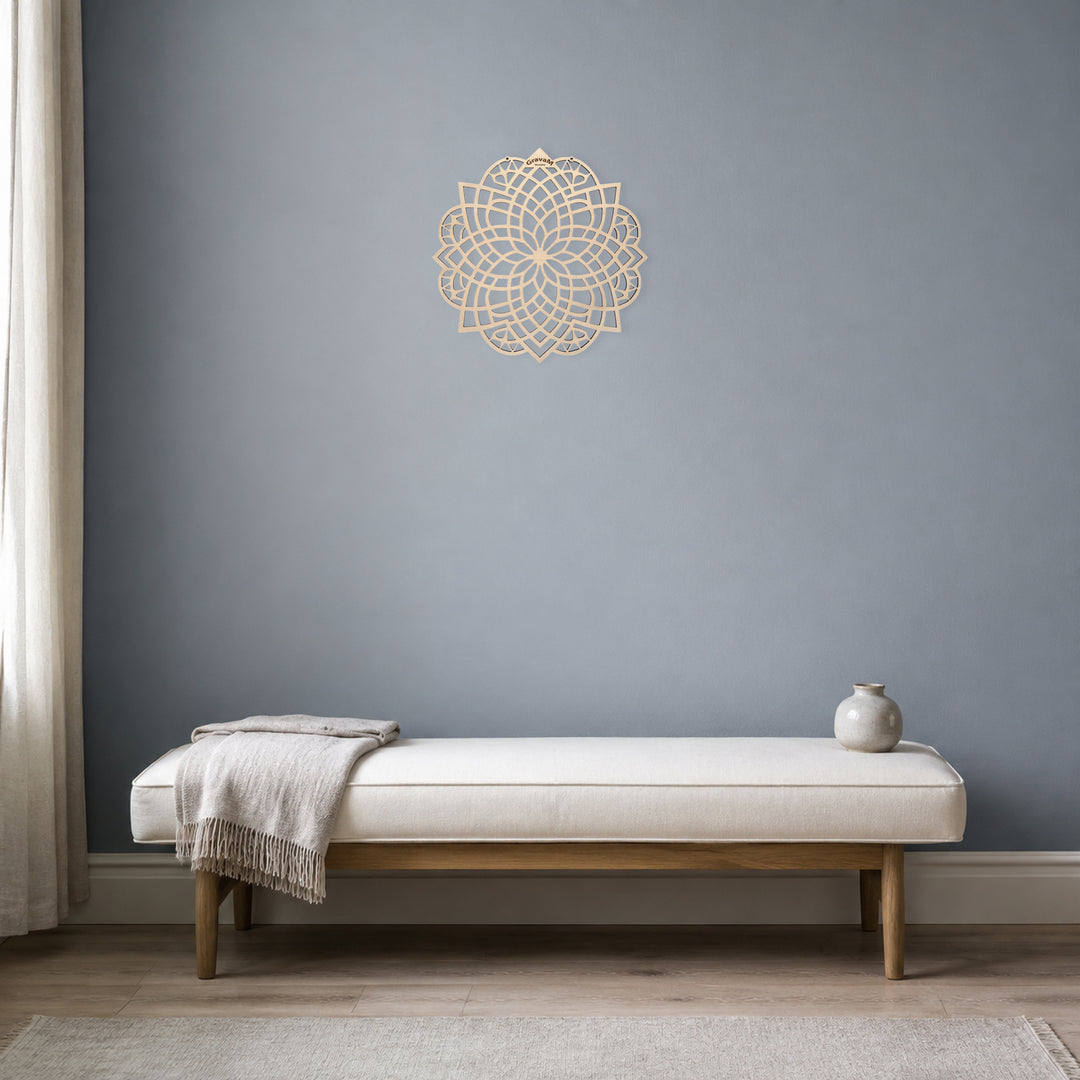 Flower of Life DL.8 displayed in a bright contemporary interior 