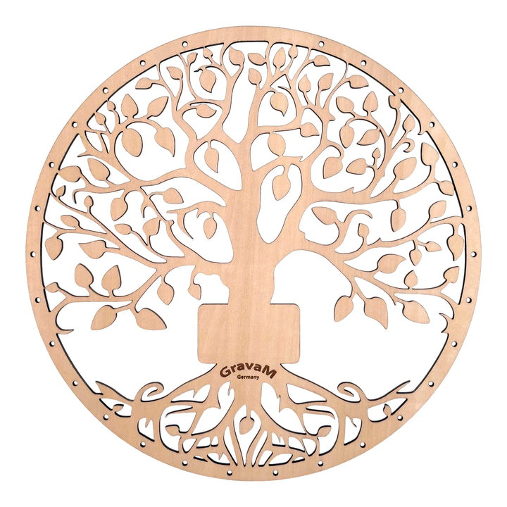 Personalized Tree of Life HLP.1 – intricate wall decoration made from 5 mm linden plywood 