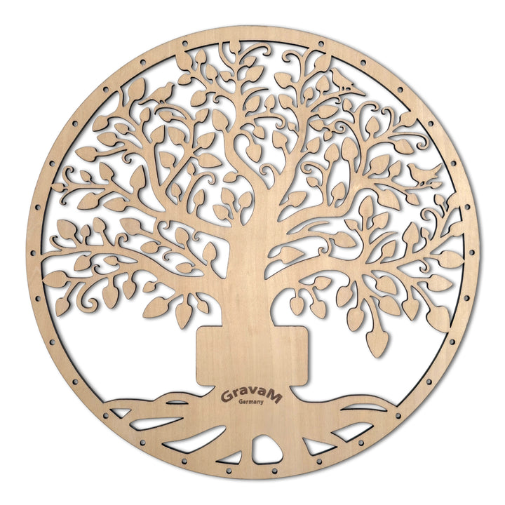 Personalized Tree of Life HLP.3 – intricate wall decoration made from 5 mm linden plywood 