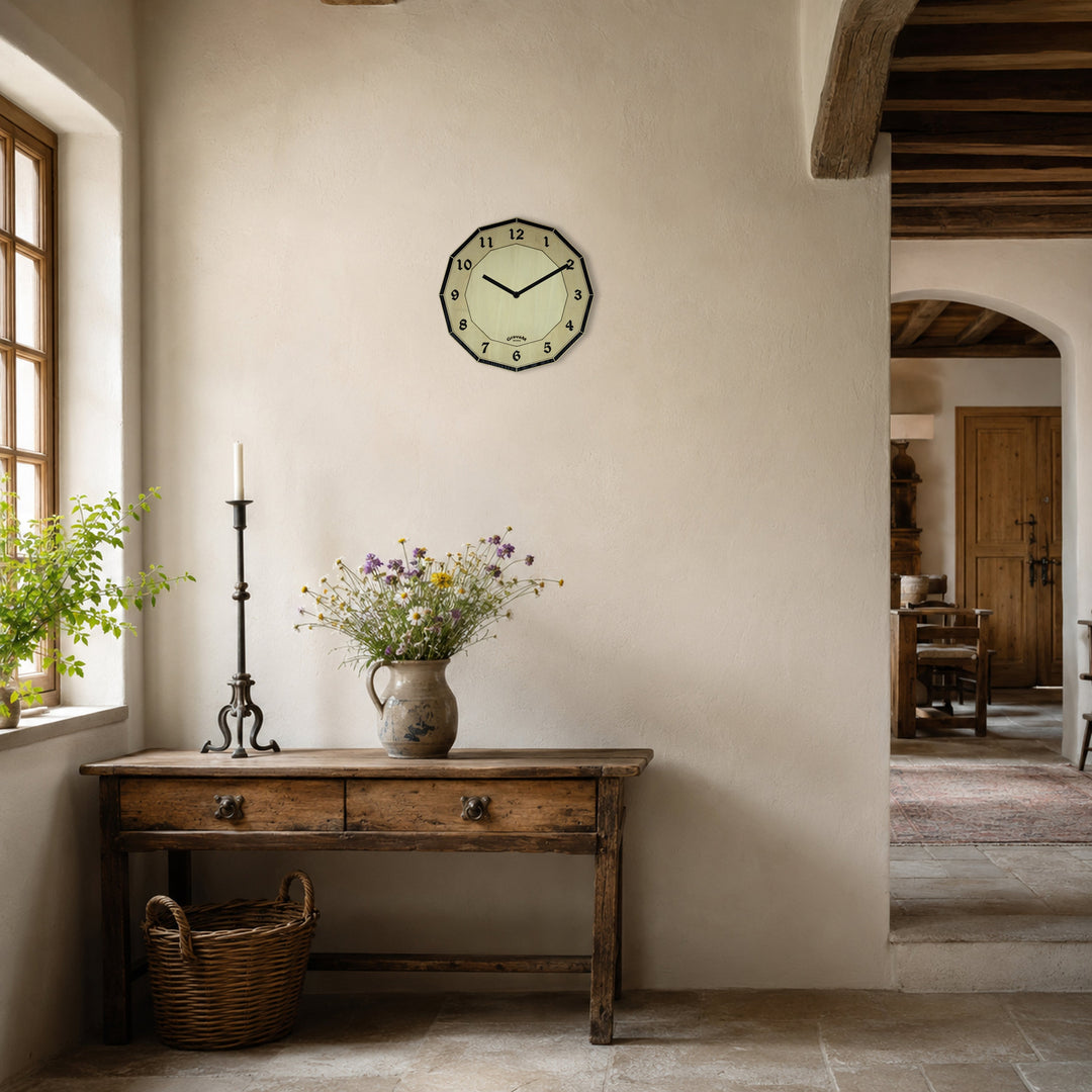 Premium Wall Clock WU.10 displayed in a modern living interior 
