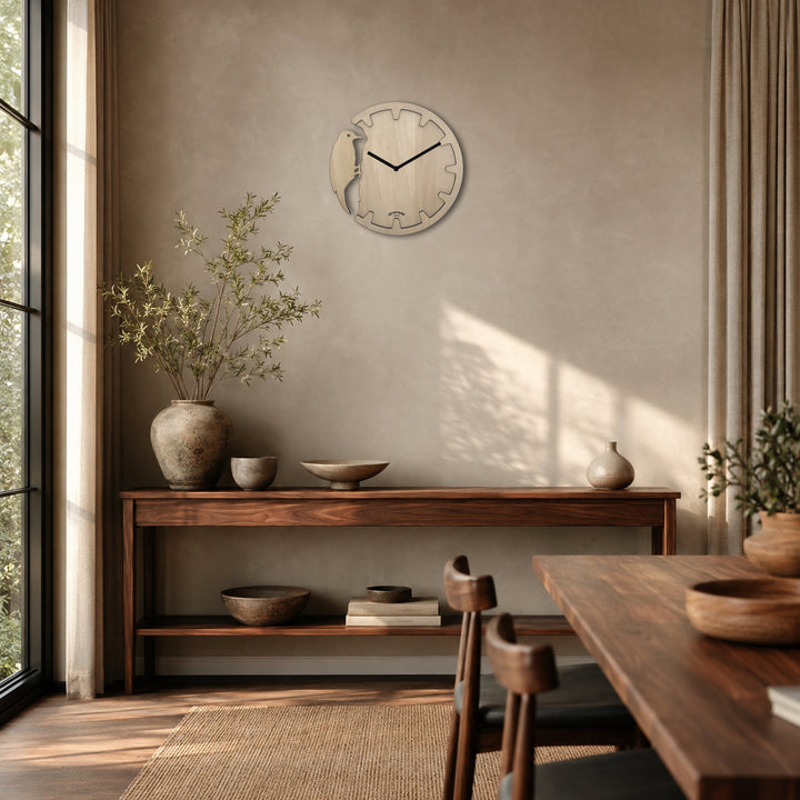 Premium Wall Clock WU.15 displayed in a modern living interior 
